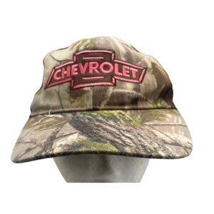 Infinity Headware ballcap brown mesh back hook loop Chevrolet pink brown READ